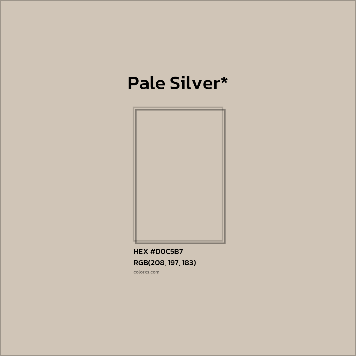 HEX #D0C5B7 Color Name, Color Code, Palettes, Similar Paints, Images