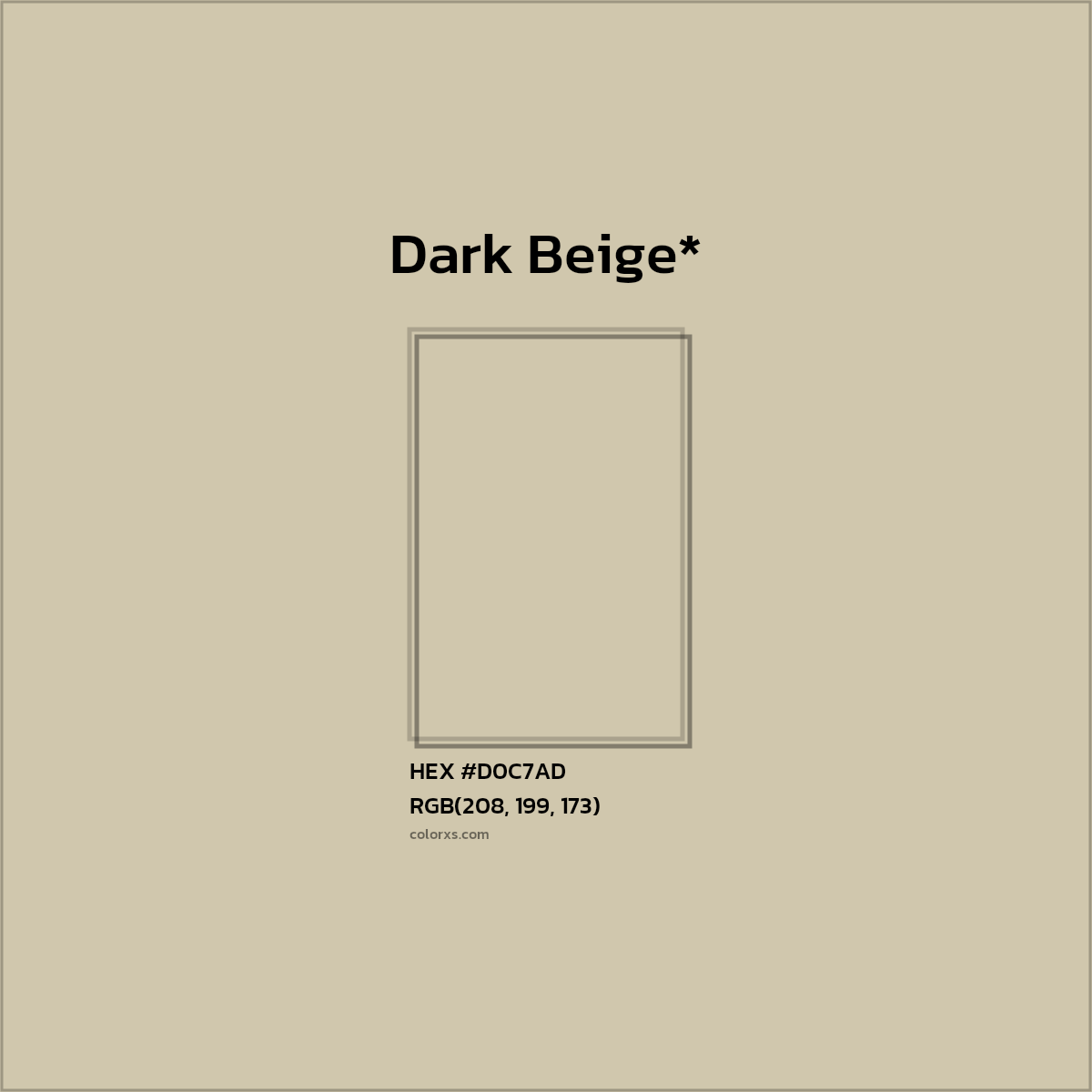 HEX #D0C7AD Color Name, Color Code, Palettes, Similar Paints, Images