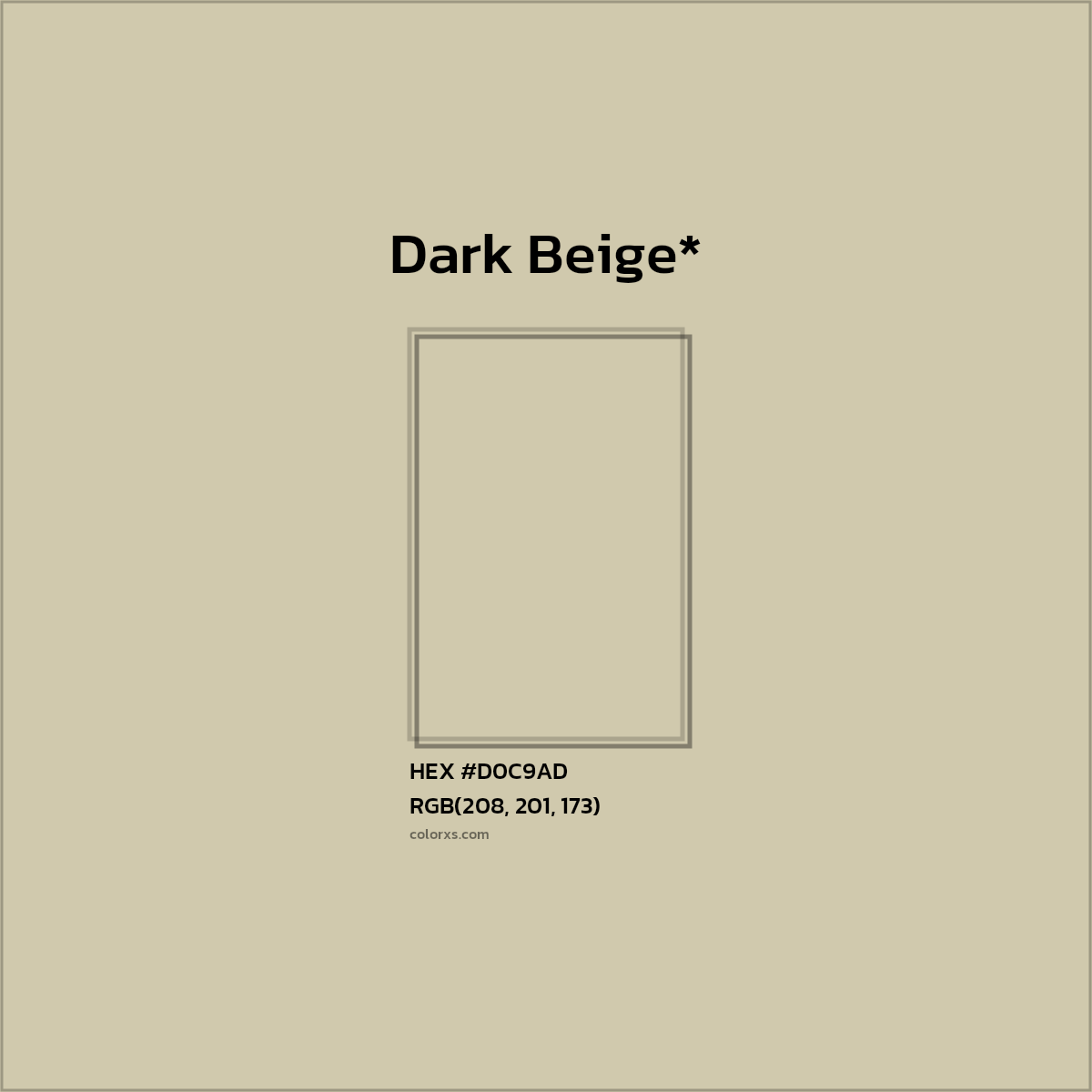 HEX #D0C9AD Color Name, Color Code, Palettes, Similar Paints, Images