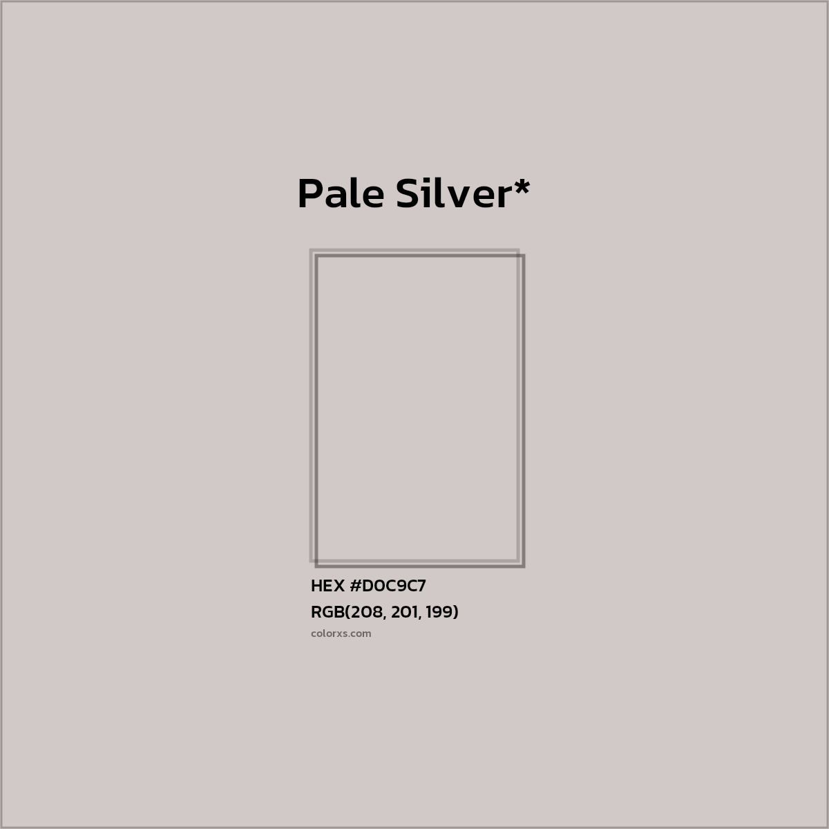 HEX #D0C9C7 Color Name, Color Code, Palettes, Similar Paints, Images