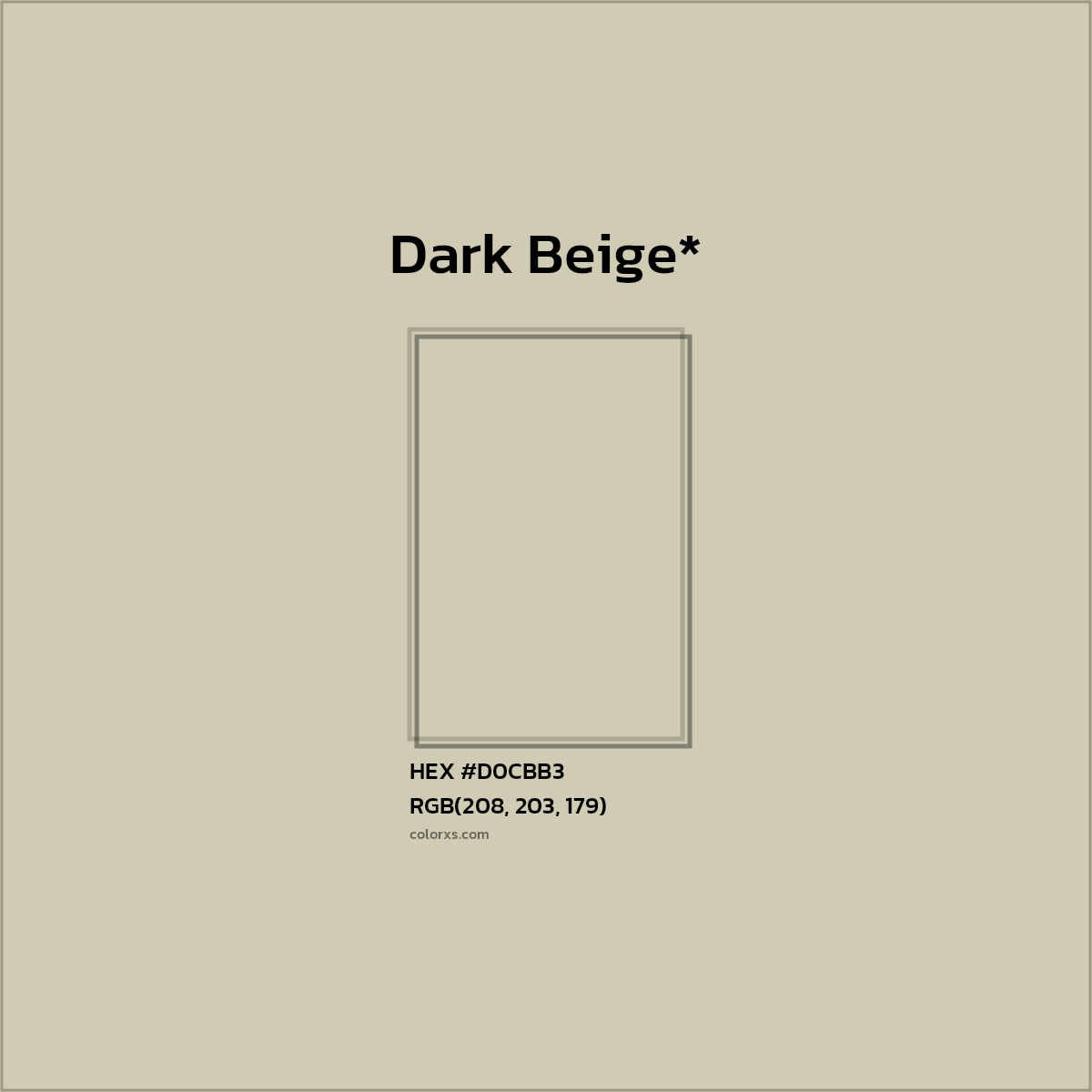 HEX #D0CBB3 Color Name, Color Code, Palettes, Similar Paints, Images
