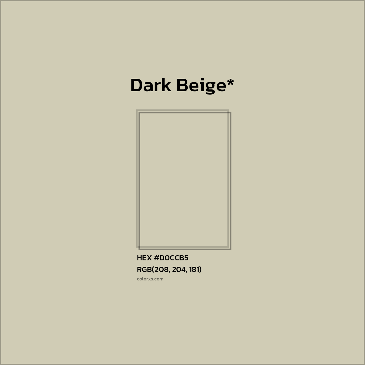 HEX #D0CCB5 Color Name, Color Code, Palettes, Similar Paints, Images