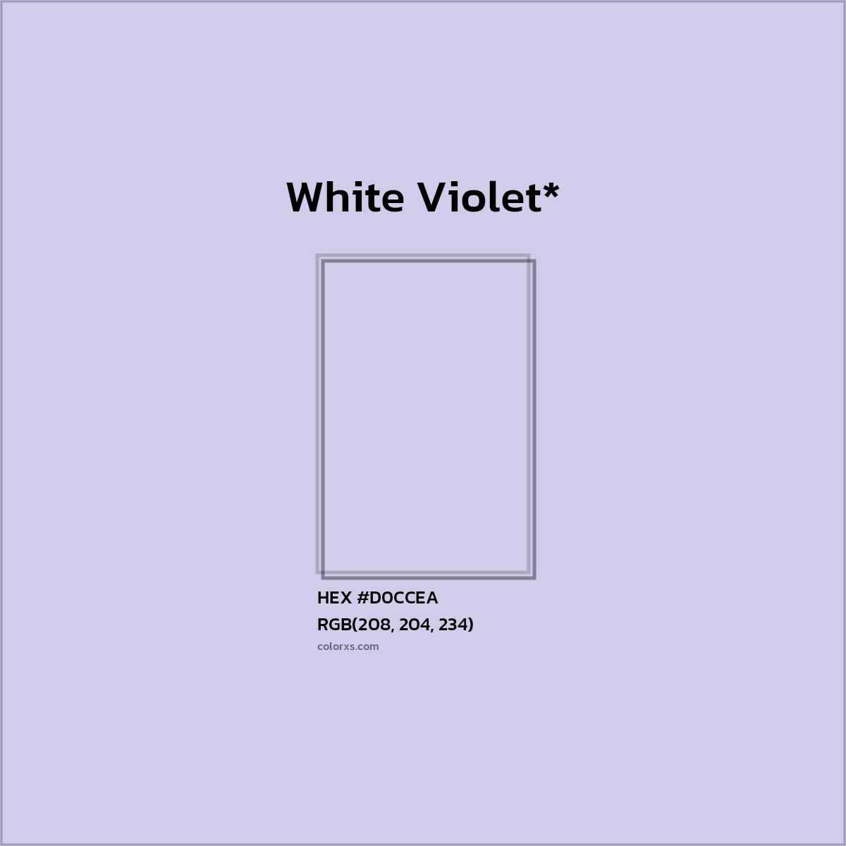 HEX #D0CCEA Color Name, Color Code, Palettes, Similar Paints, Images