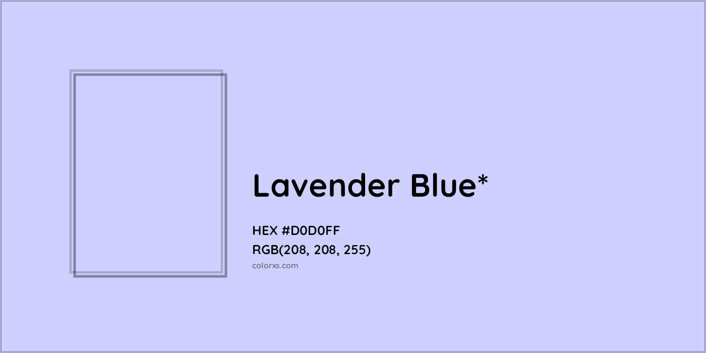 HEX #D0D0FF Color Name, Color Code, Palettes, Similar Paints, Images