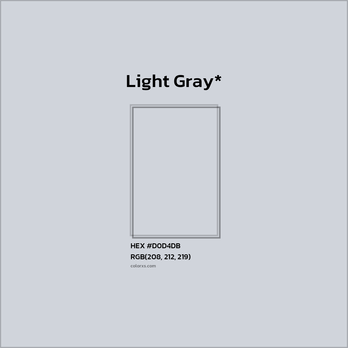 HEX #D0D4DB Color Name, Color Code, Palettes, Similar Paints, Images