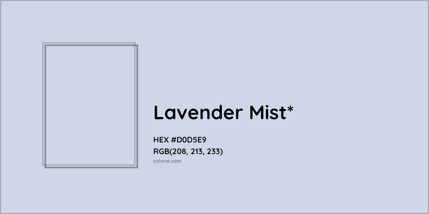 HEX #D0D5E9 Color Name, Color Code, Palettes, Similar Paints, Images
