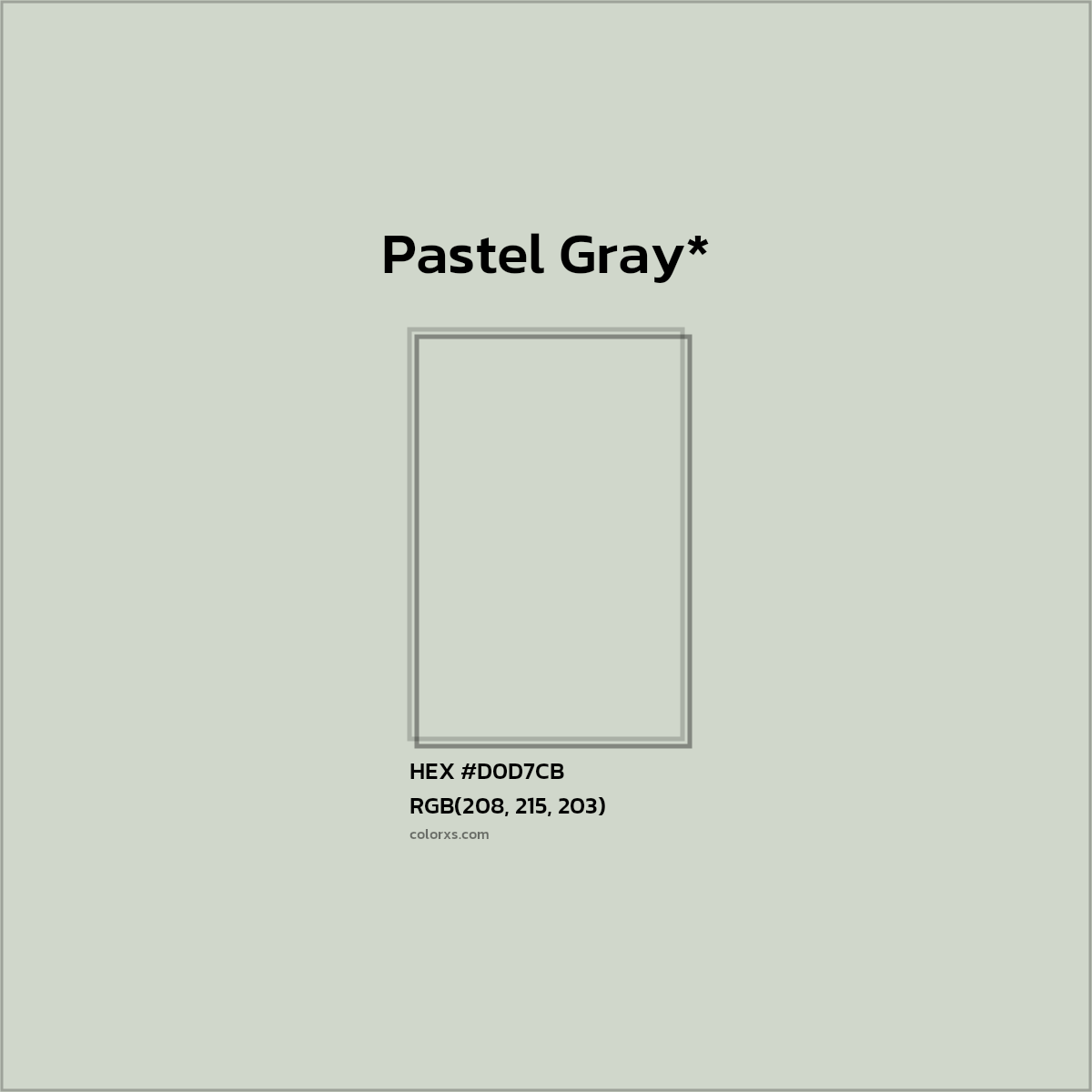 HEX #D0D7CB Color Name, Color Code, Palettes, Similar Paints, Images