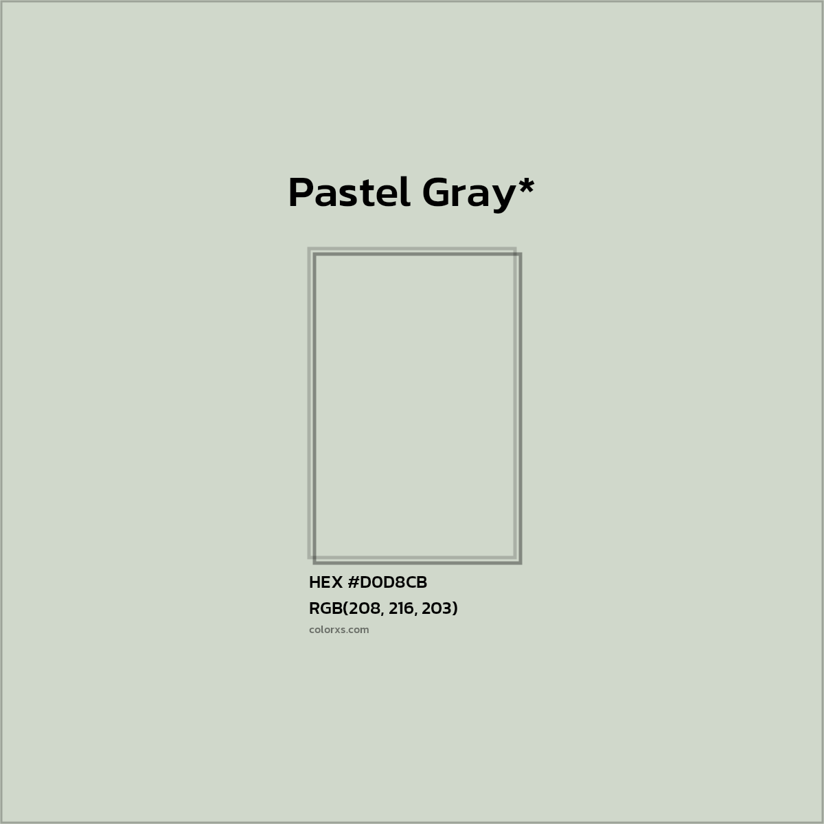HEX #D0D8CB Color Name, Color Code, Palettes, Similar Paints, Images