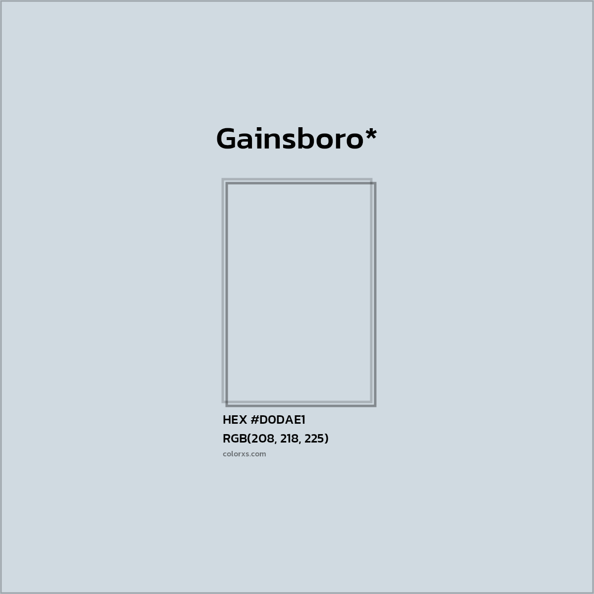 HEX #D0DAE1 Color Name, Color Code, Palettes, Similar Paints, Images