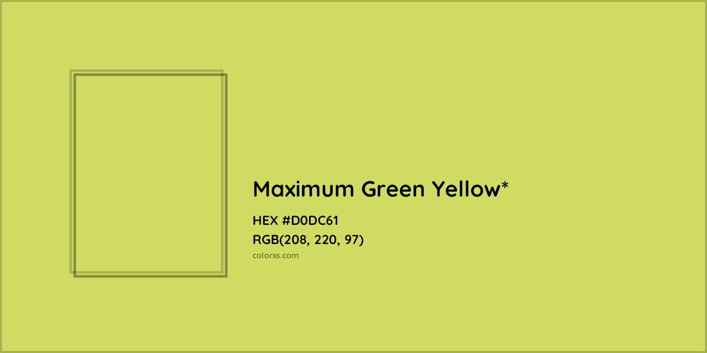 HEX #D0DC61 Color Name, Color Code, Palettes, Similar Paints, Images