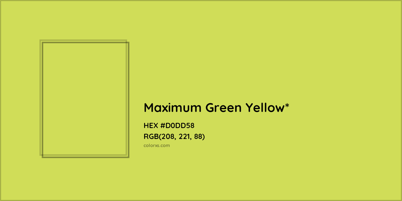 HEX #D0DD58 Color Name, Color Code, Palettes, Similar Paints, Images