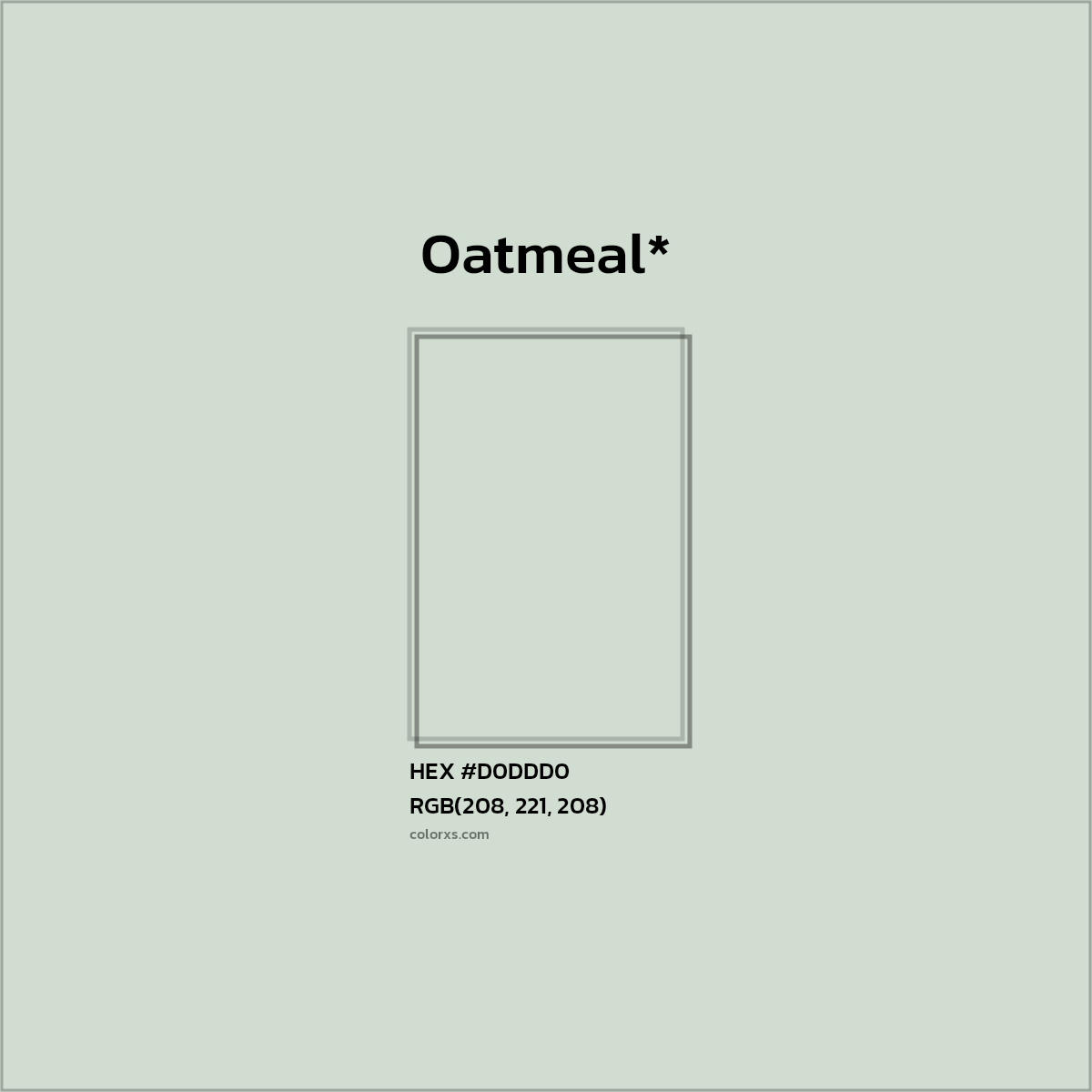 HEX #D0DDD0 Color Name, Color Code, Palettes, Similar Paints, Images