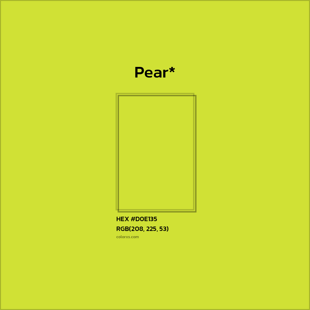 HEX #D0E135 Color Name, Color Code, Palettes, Similar Paints, Images