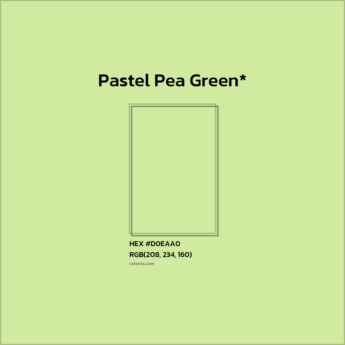 HEX #D0EAA0 Color Name, Color Code, Palettes, Similar Paints, Images