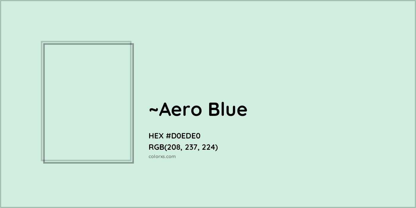 HEX #D0EDE0 Color Name, Color Code, Palettes, Similar Paints, Images
