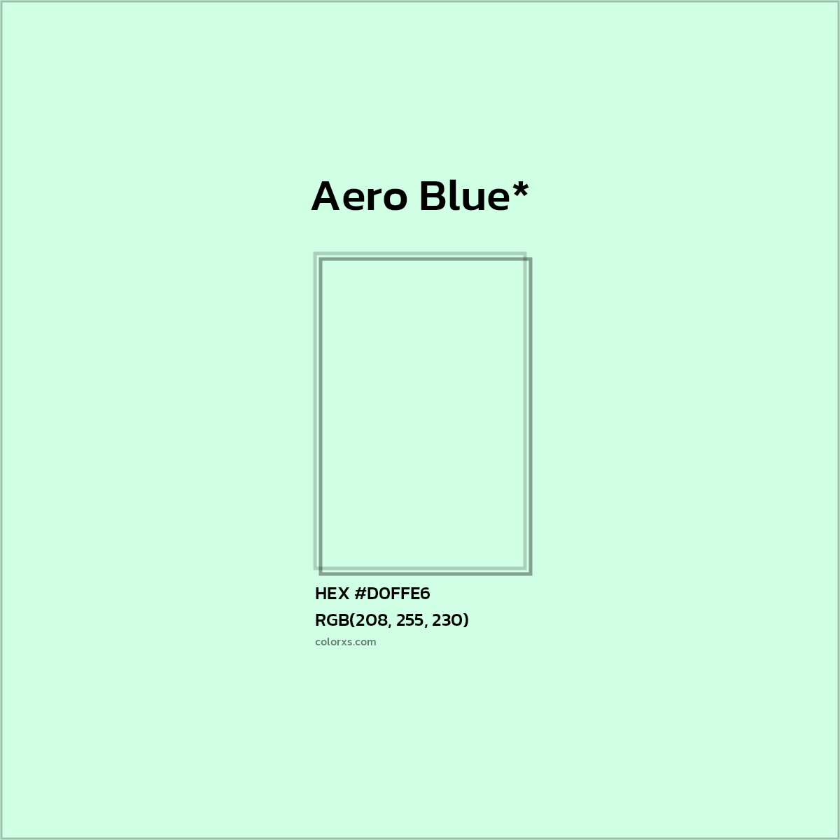 HEX #D0FFE6 Color Name, Color Code, Palettes, Similar Paints, Images