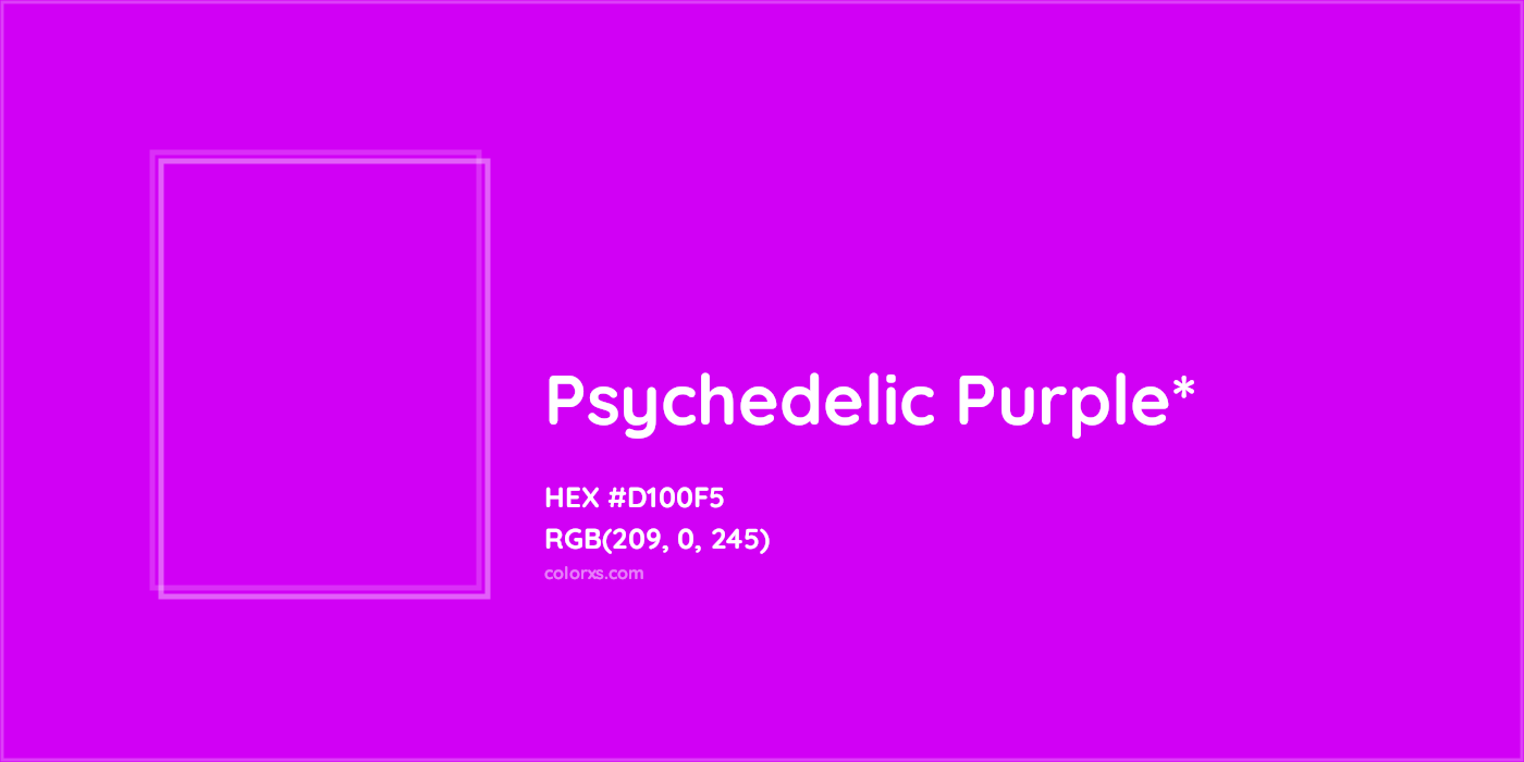 HEX #D100F5 Color Name, Color Code, Palettes, Similar Paints, Images