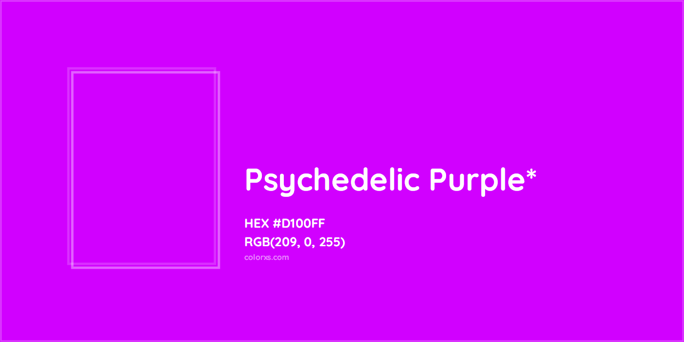 HEX #D100FF Color Name, Color Code, Palettes, Similar Paints, Images