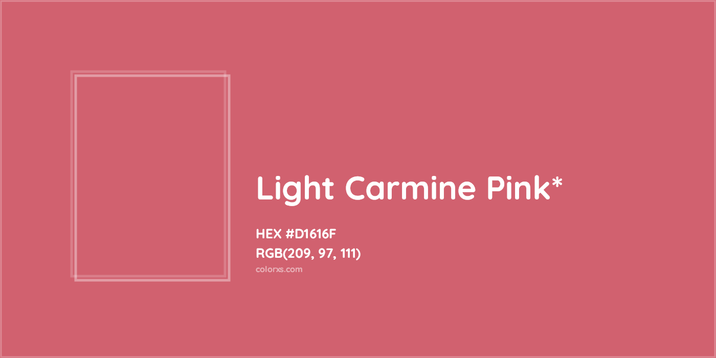 HEX #D1616F Color Name, Color Code, Palettes, Similar Paints, Images