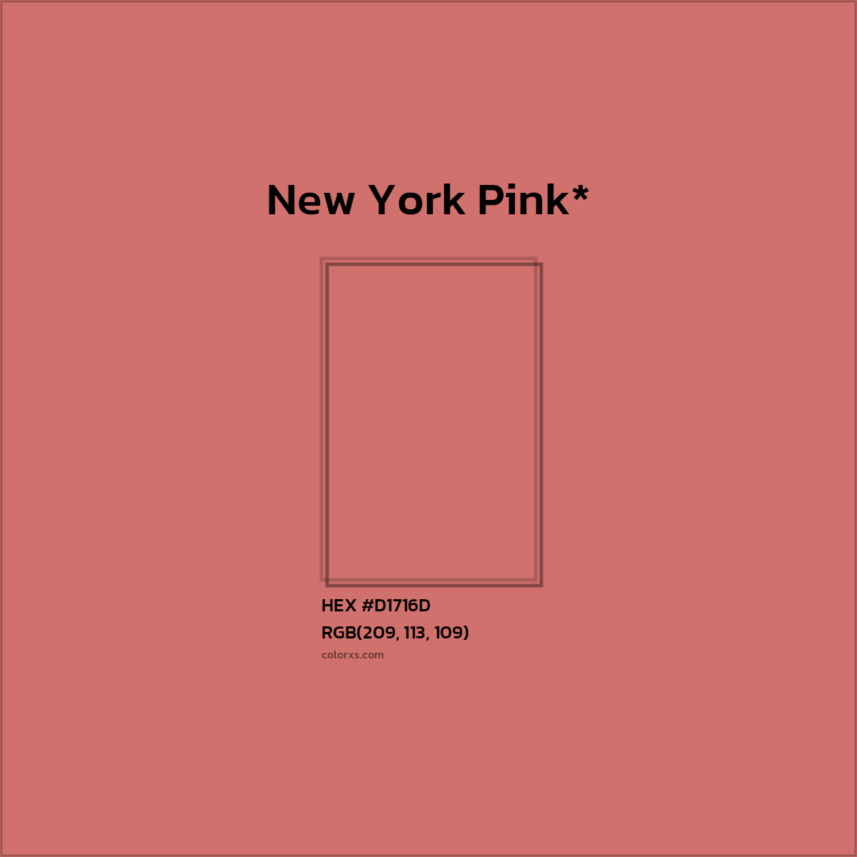 HEX #D1716D Color Name, Color Code, Palettes, Similar Paints, Images