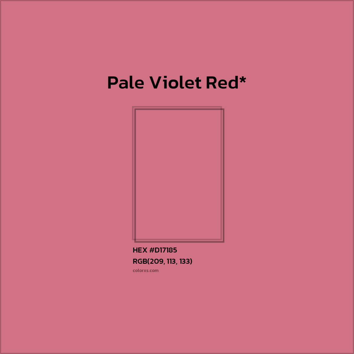 HEX #D17185 Color Name, Color Code, Palettes, Similar Paints, Images
