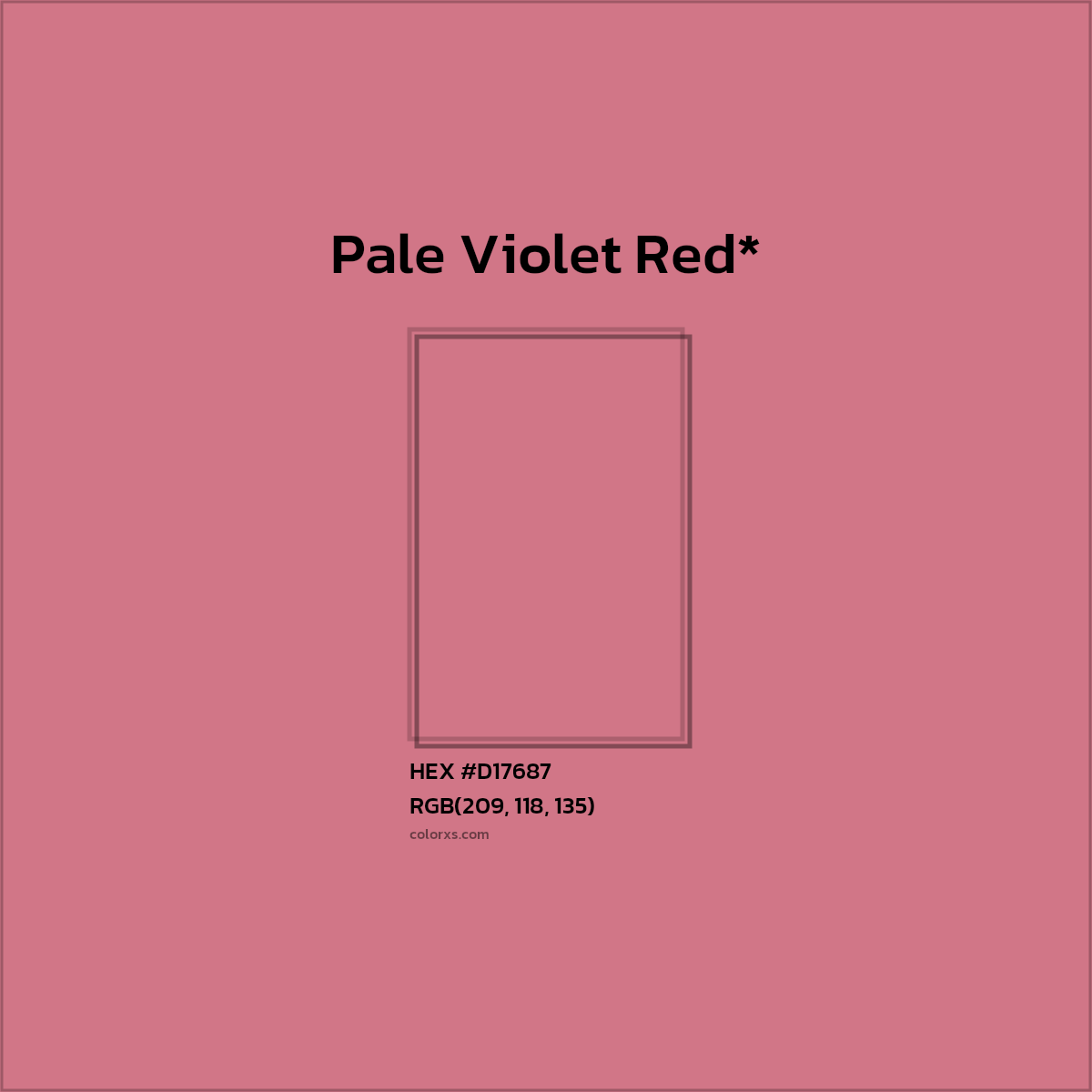 HEX #D17687 Color Name, Color Code, Palettes, Similar Paints, Images