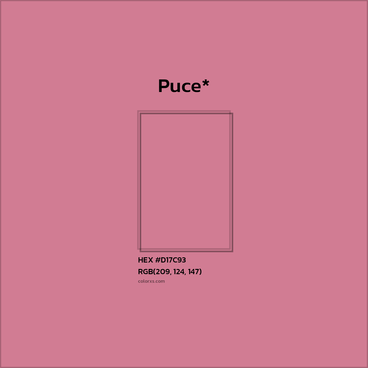 HEX #D17C93 Color Name, Color Code, Palettes, Similar Paints, Images