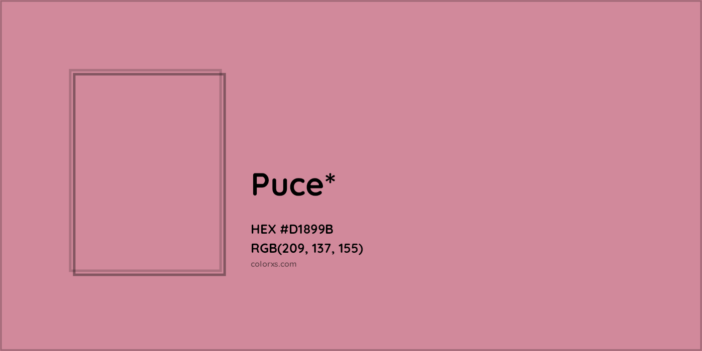 HEX #D1899B Color Name, Color Code, Palettes, Similar Paints, Images