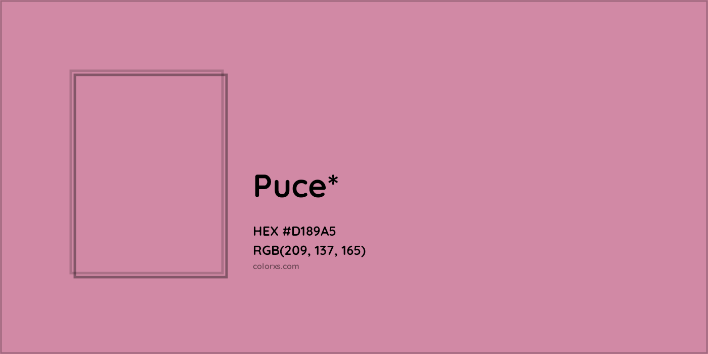 HEX #D189A5 Color Name, Color Code, Palettes, Similar Paints, Images