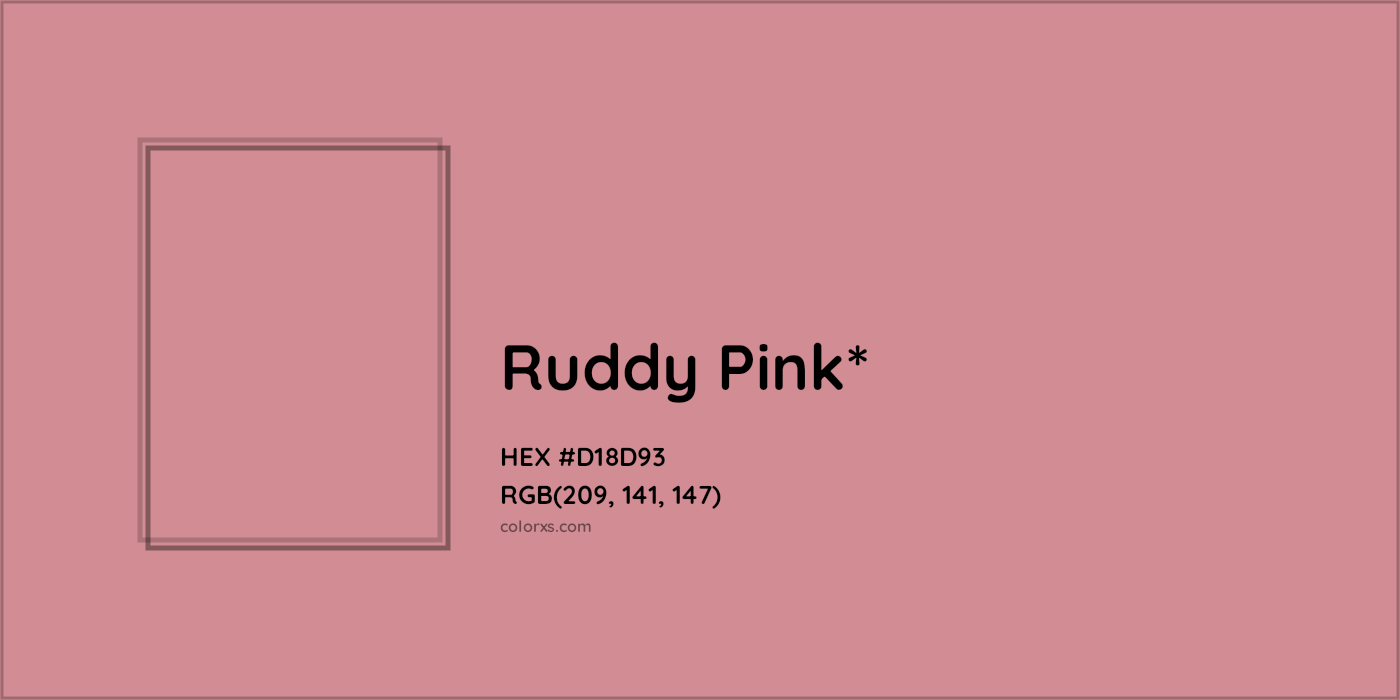 HEX #D18D93 Color Name, Color Code, Palettes, Similar Paints, Images