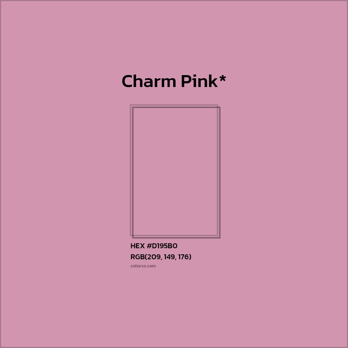 HEX #D195B0 Color Name, Color Code, Palettes, Similar Paints, Images