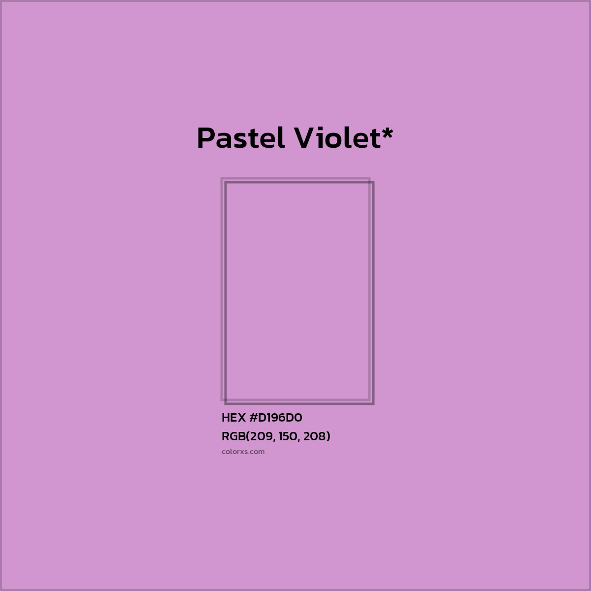 HEX #D196D0 Color Name, Color Code, Palettes, Similar Paints, Images