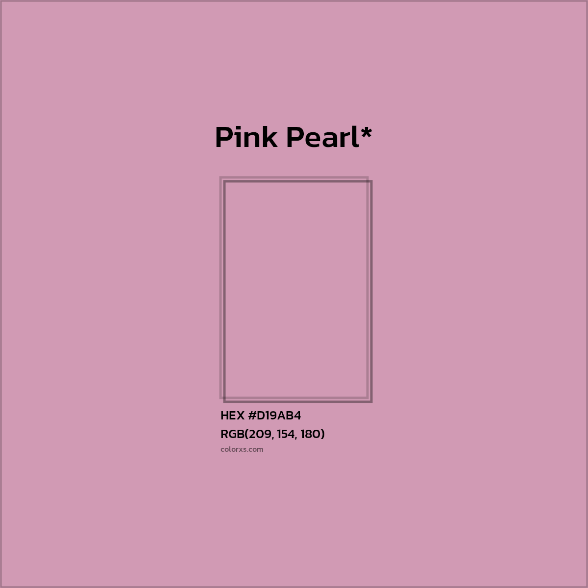HEX #D19AB4 Color Name, Color Code, Palettes, Similar Paints, Images
