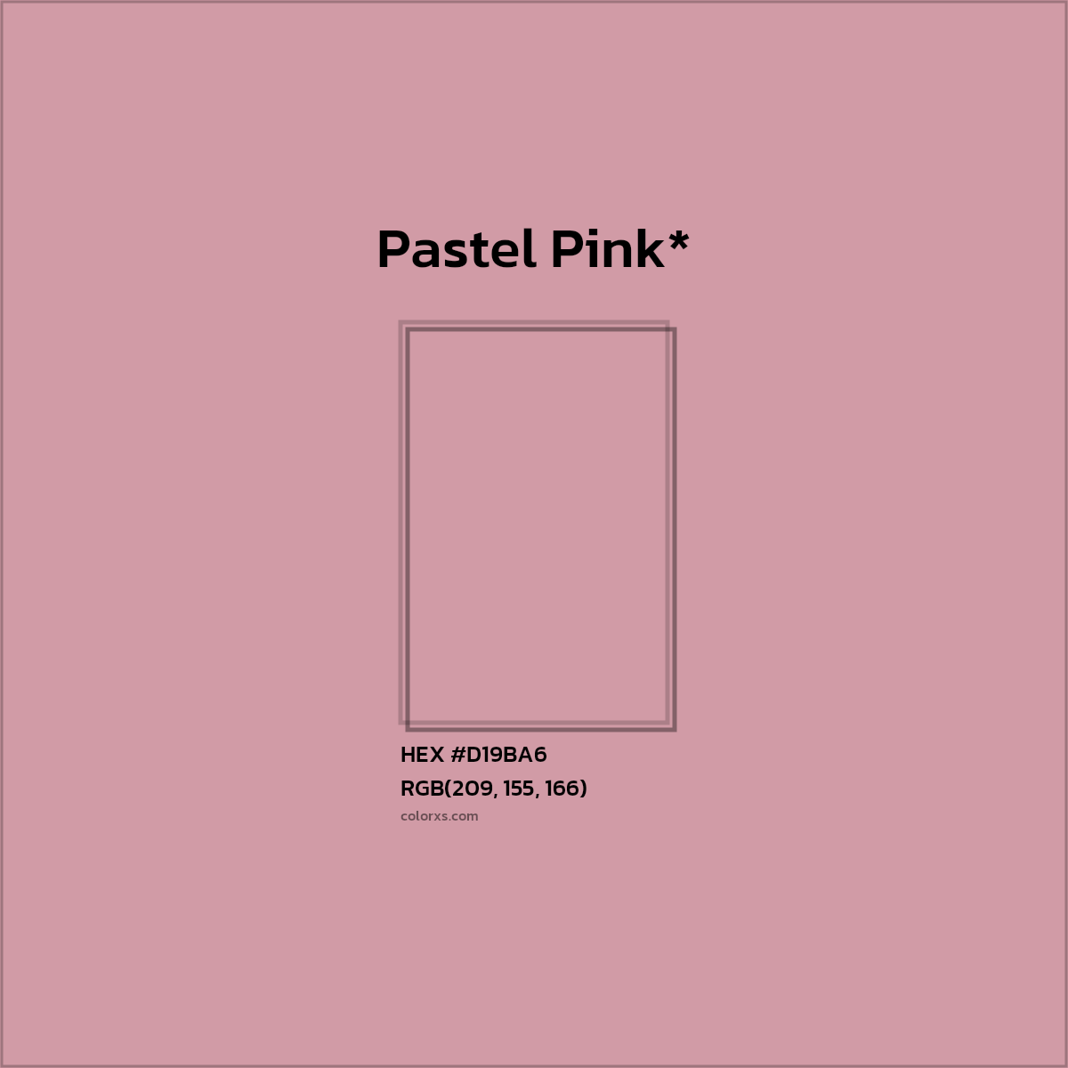HEX #D19BA6 Color Name, Color Code, Palettes, Similar Paints, Images