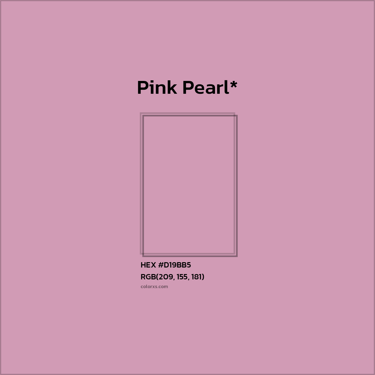 HEX #D19BB5 Color Name, Color Code, Palettes, Similar Paints, Images