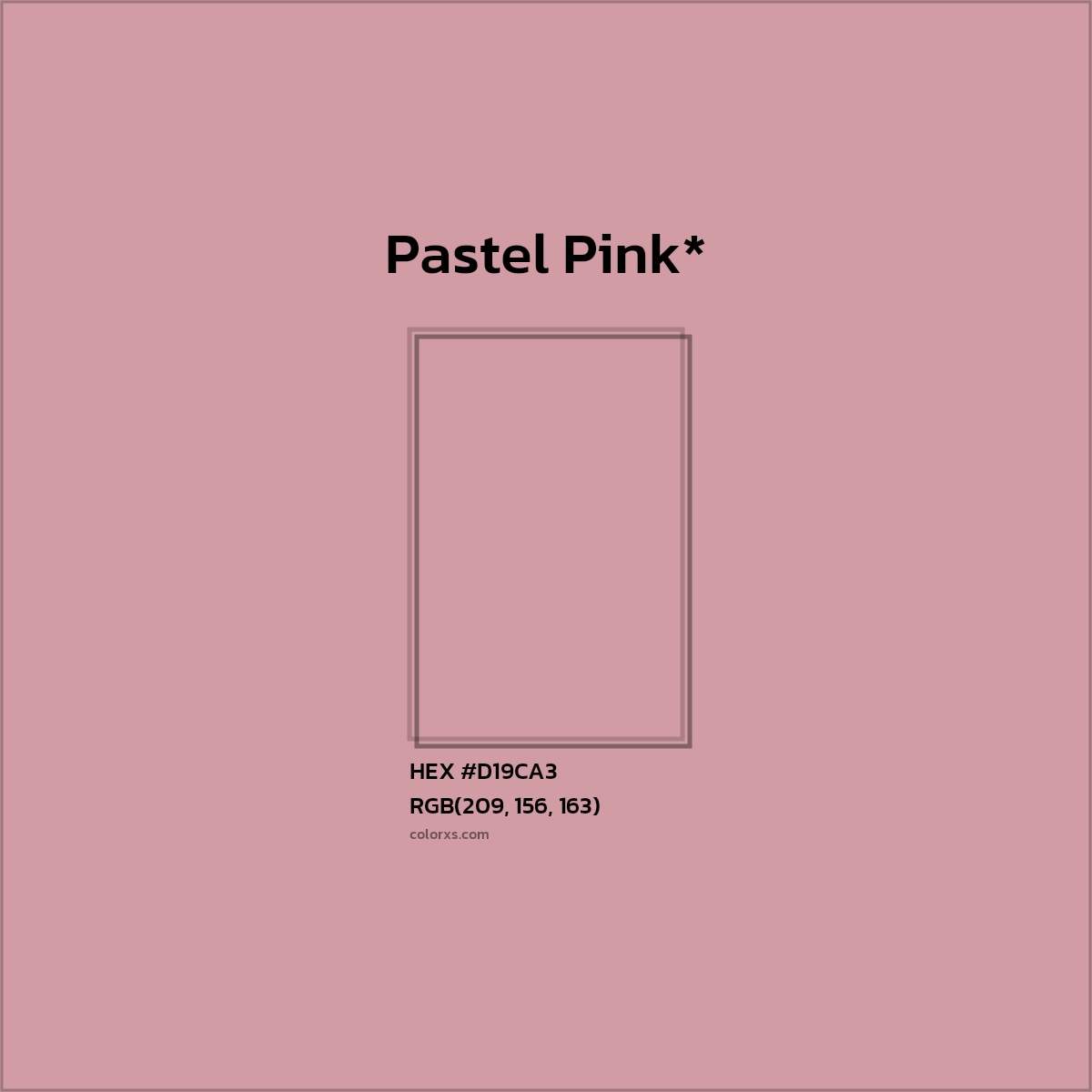 HEX #D19CA3 Color Name, Color Code, Palettes, Similar Paints, Images