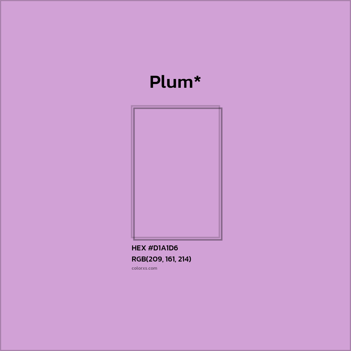 HEX #D1A1D6 Color Name, Color Code, Palettes, Similar Paints, Images