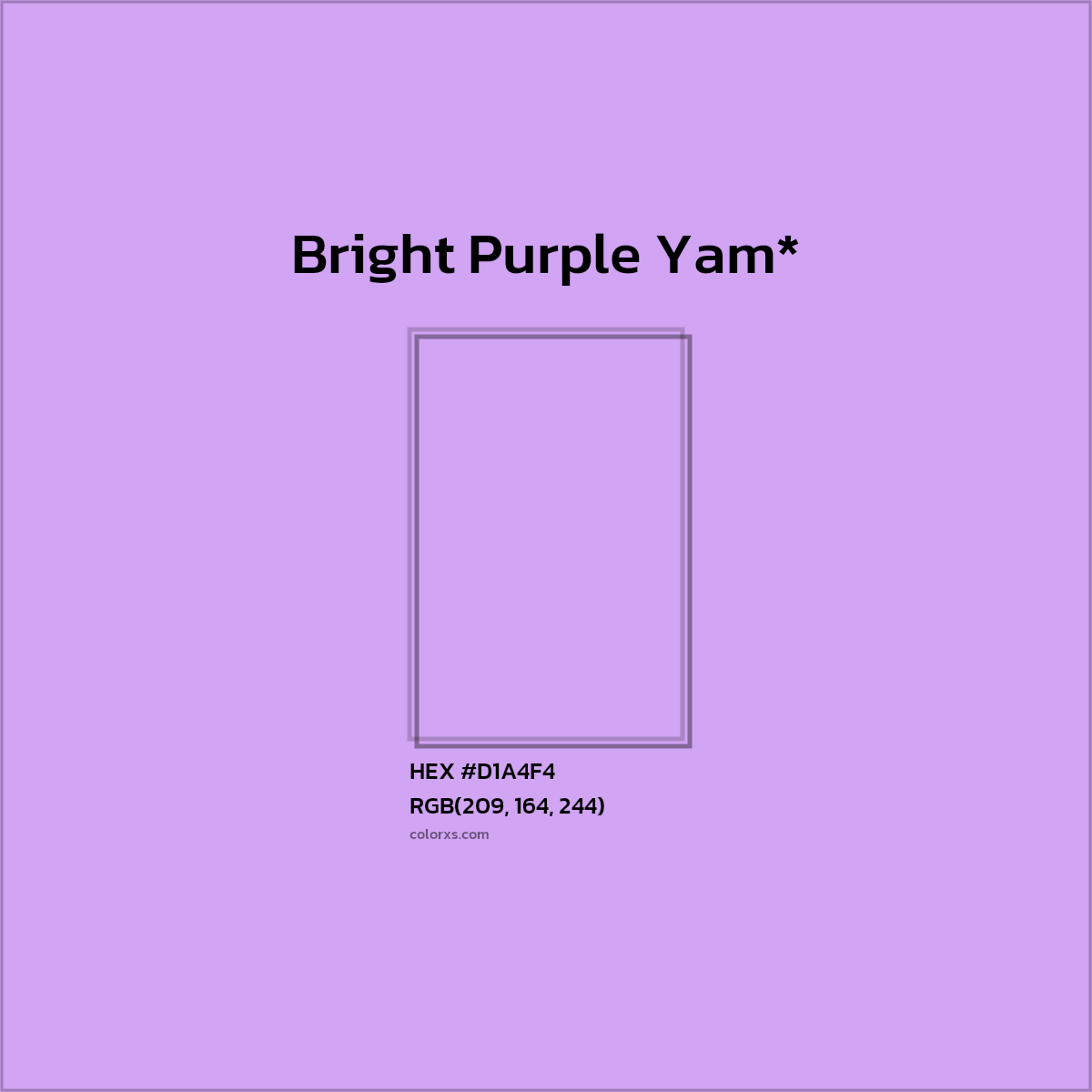 HEX #D1A4F4 Color Name, Color Code, Palettes, Similar Paints, Images