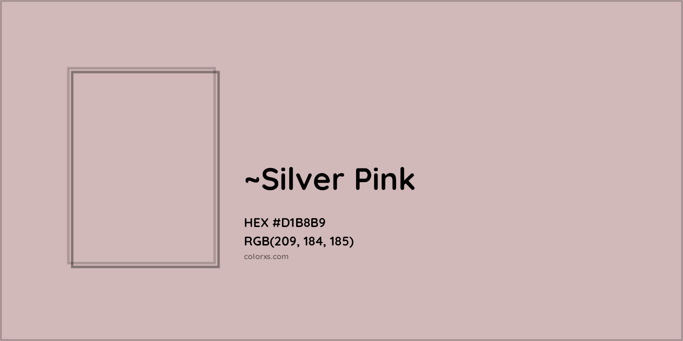 HEX #D1B8B9 Color Name, Color Code, Palettes, Similar Paints, Images