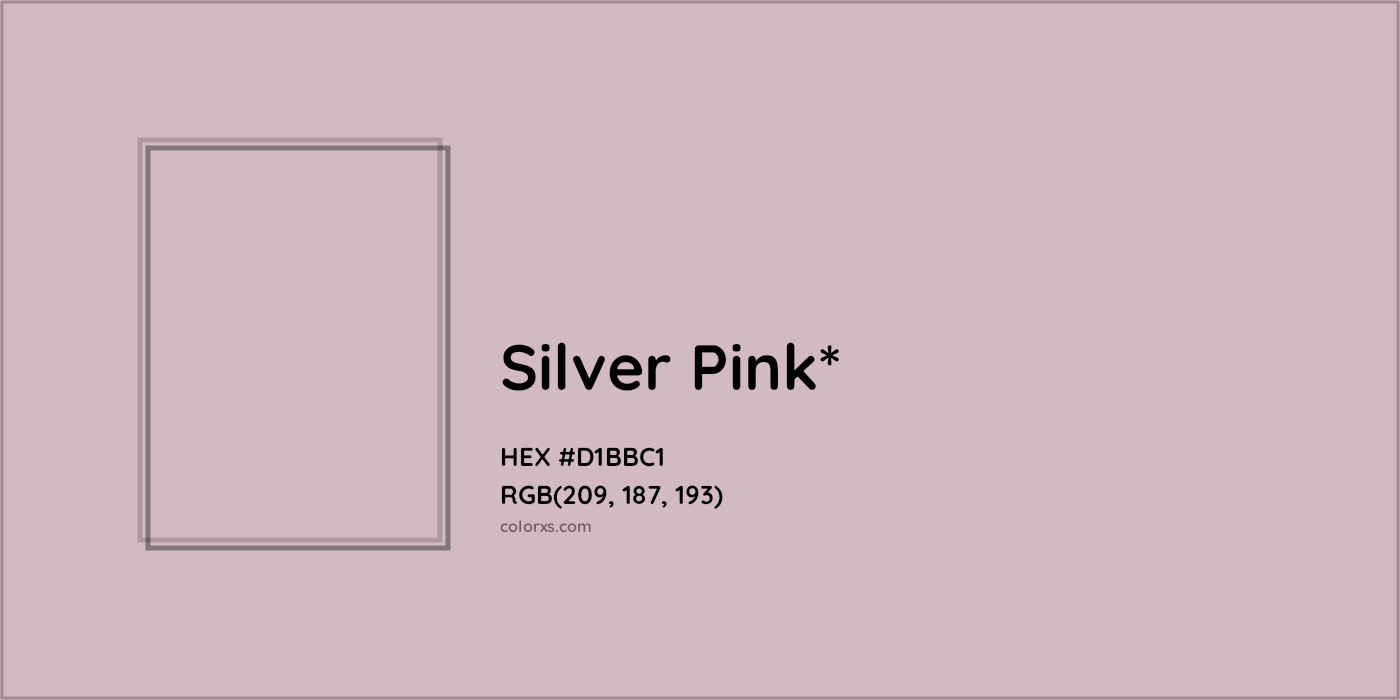 HEX #D1BBC1 Color Name, Color Code, Palettes, Similar Paints, Images