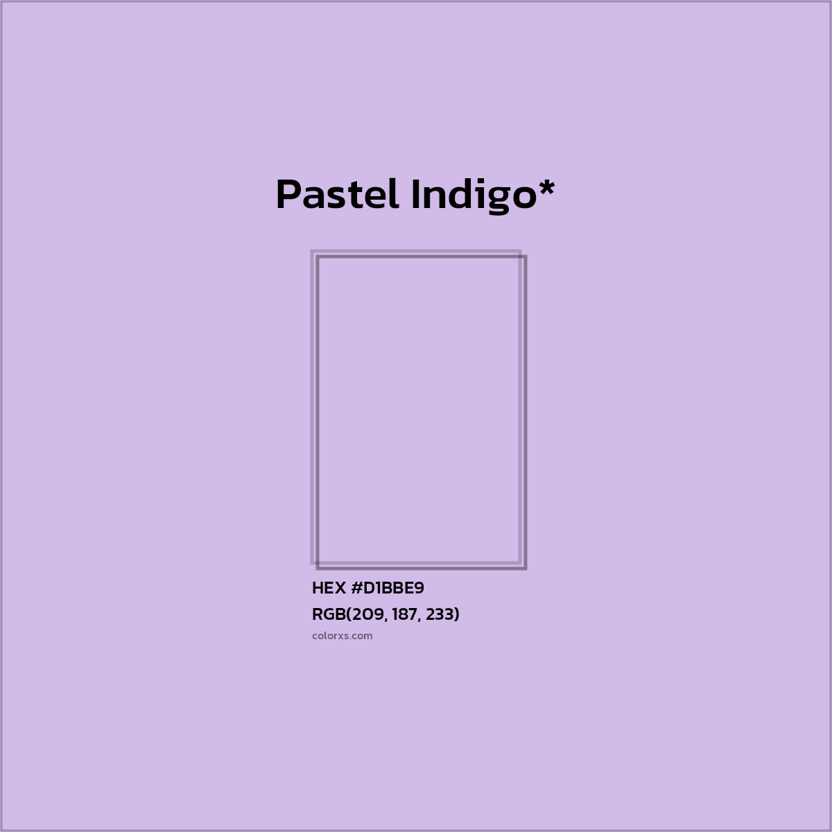 HEX #D1BBE9 Color Name, Color Code, Palettes, Similar Paints, Images