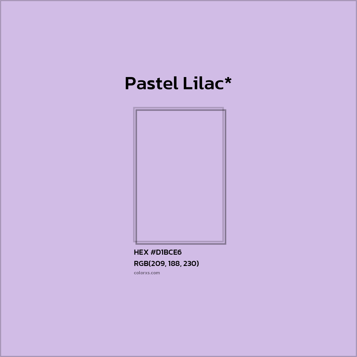 HEX #D1BCE6 Color Name, Color Code, Palettes, Similar Paints, Images