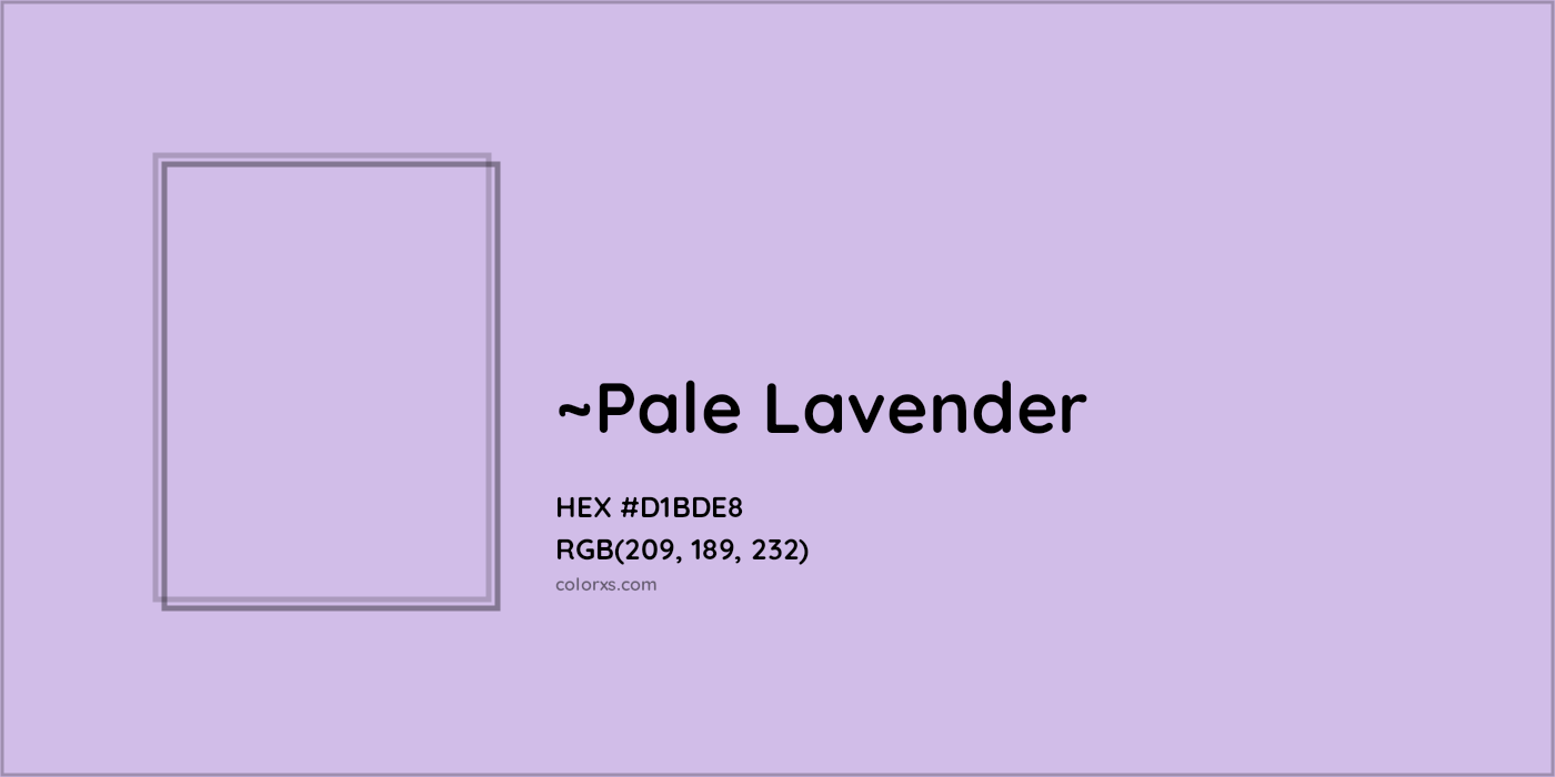 HEX #D1BDE8 Color Name, Color Code, Palettes, Similar Paints, Images