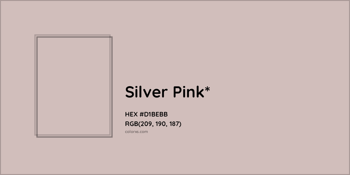 HEX #D1BEBB Color Name, Color Code, Palettes, Similar Paints, Images