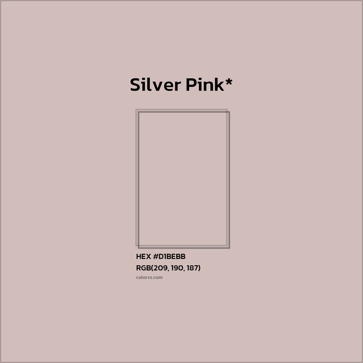HEX #D1BEBB Color Name, Color Code, Palettes, Similar Paints, Images