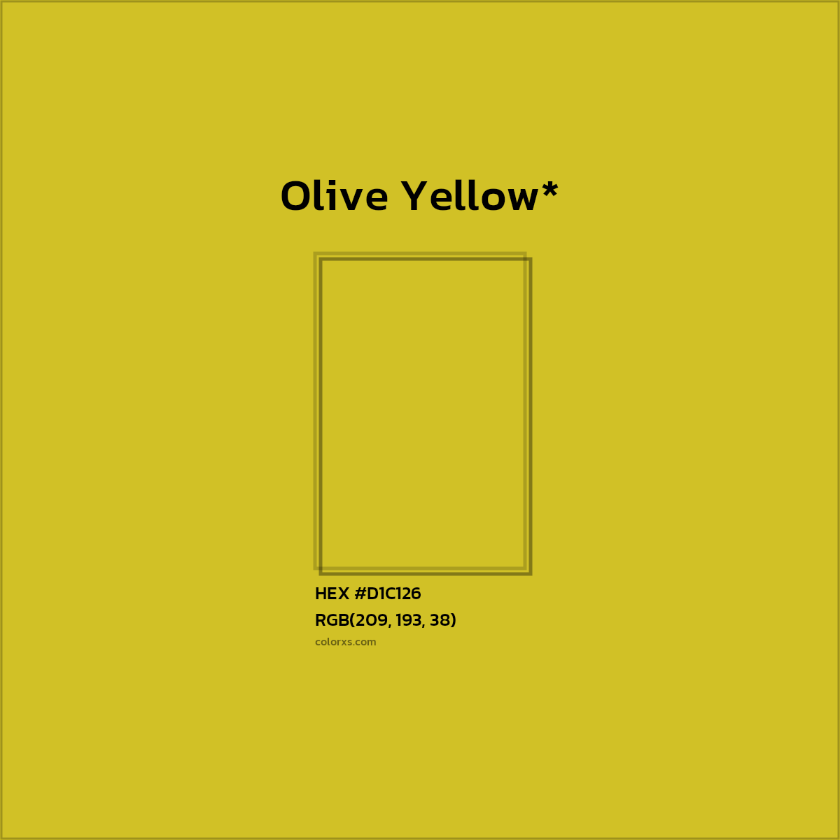 HEX #D1C126 Color Name, Color Code, Palettes, Similar Paints, Images