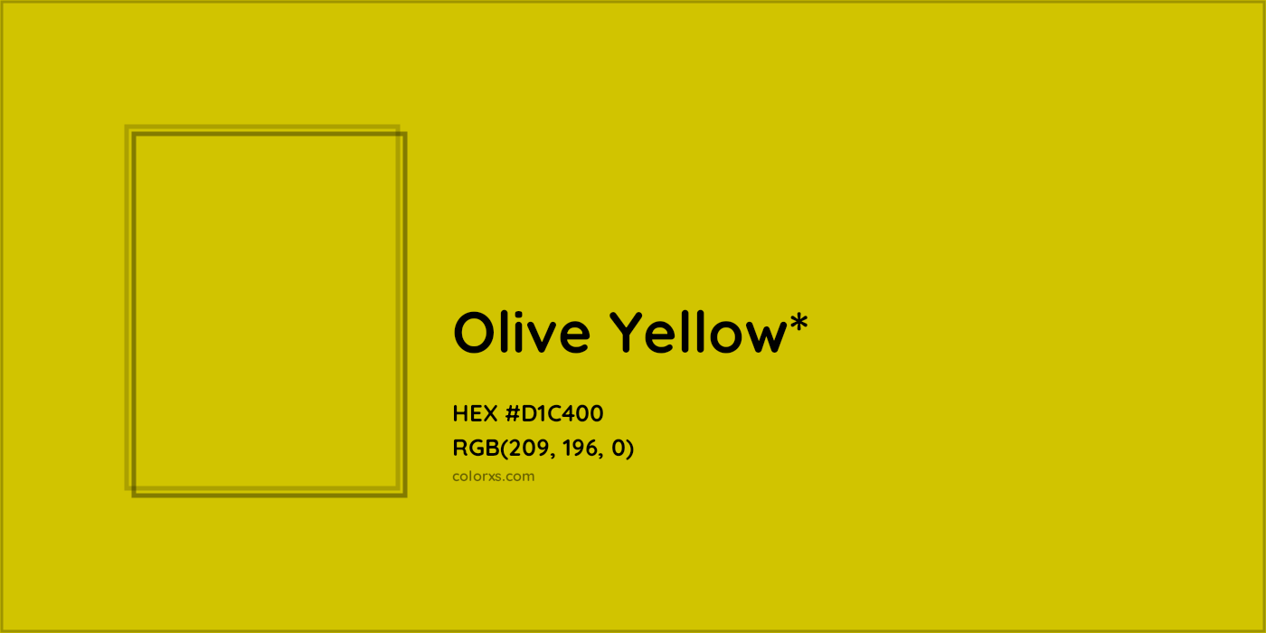 HEX #D1C400 Color Name, Color Code, Palettes, Similar Paints, Images