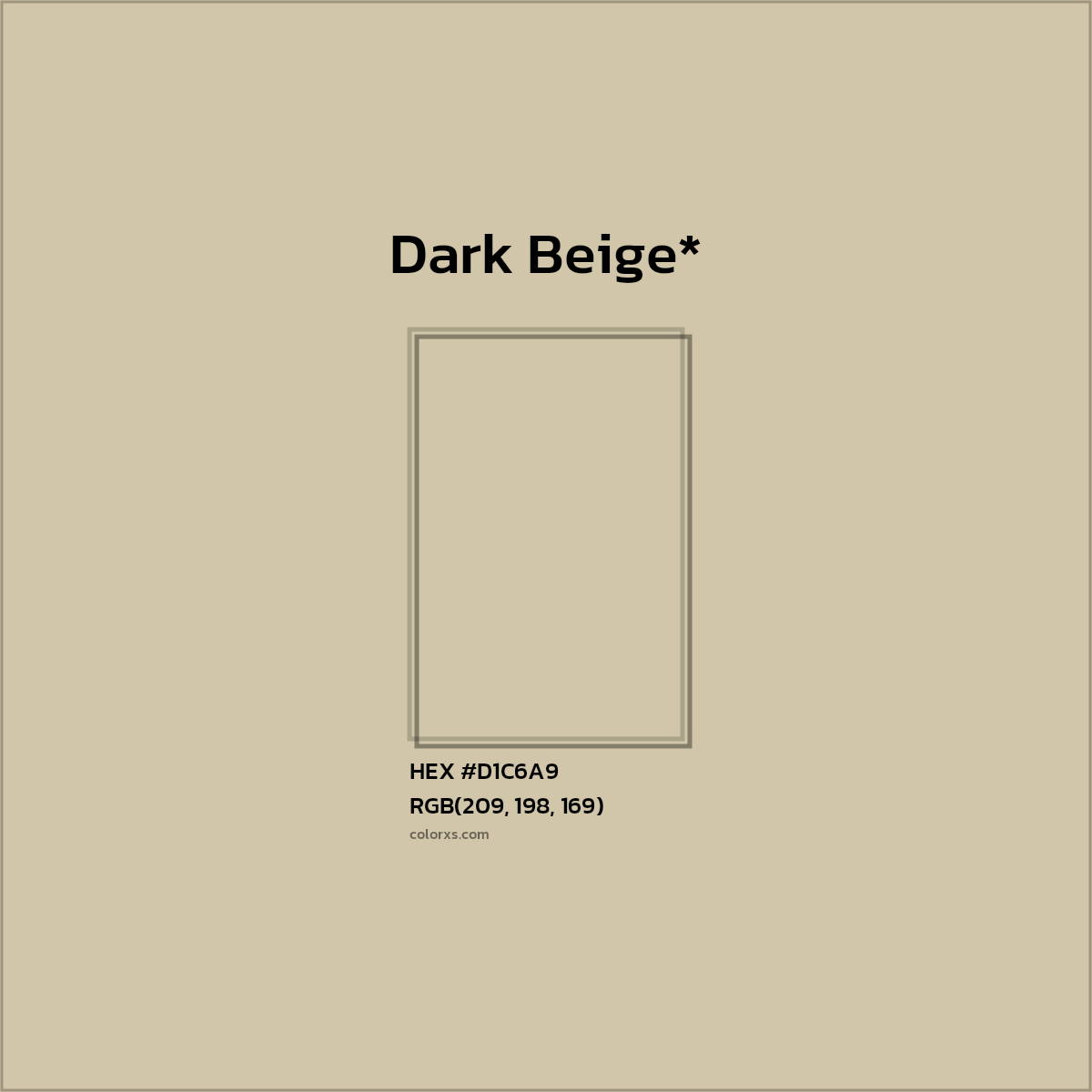 HEX #D1C6A9 Color Name, Color Code, Palettes, Similar Paints, Images