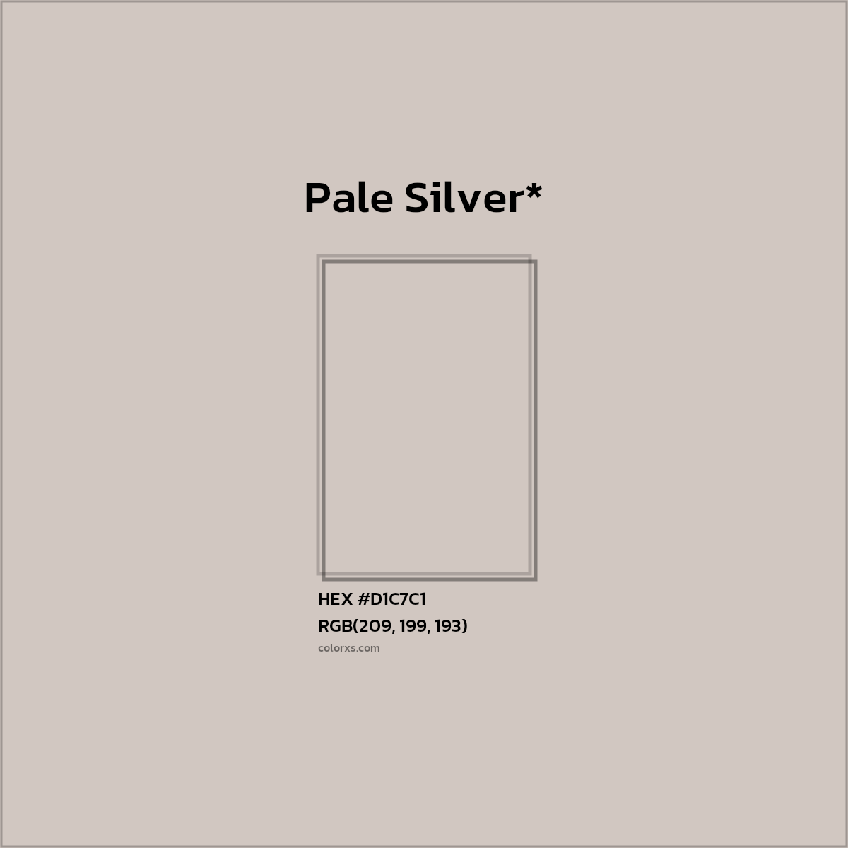 HEX #D1C7C1 Color Name, Color Code, Palettes, Similar Paints, Images