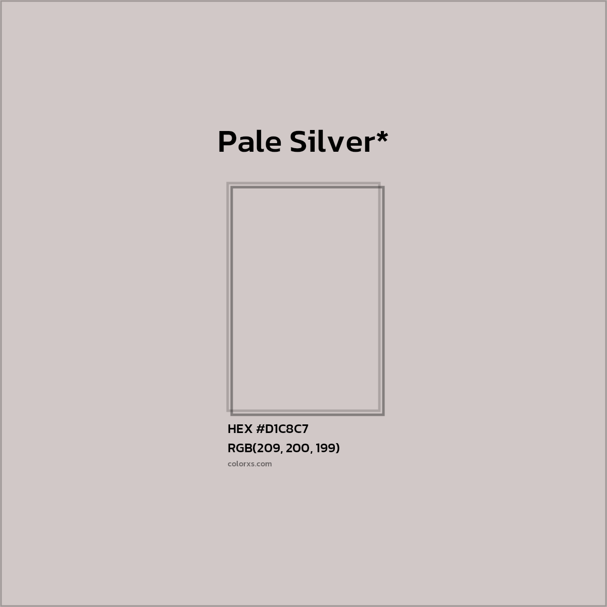 HEX #D1C8C7 Color Name, Color Code, Palettes, Similar Paints, Images